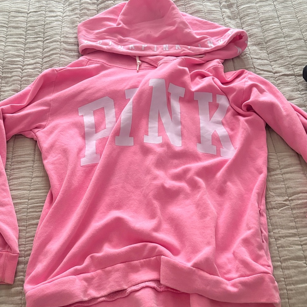 PINK Victoria's Secret Bright Pink hoodie